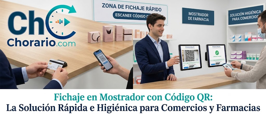Fichaje en Mostrador con Código QR: La Solución Rápida e Higiénica para Comercios y Farmacias